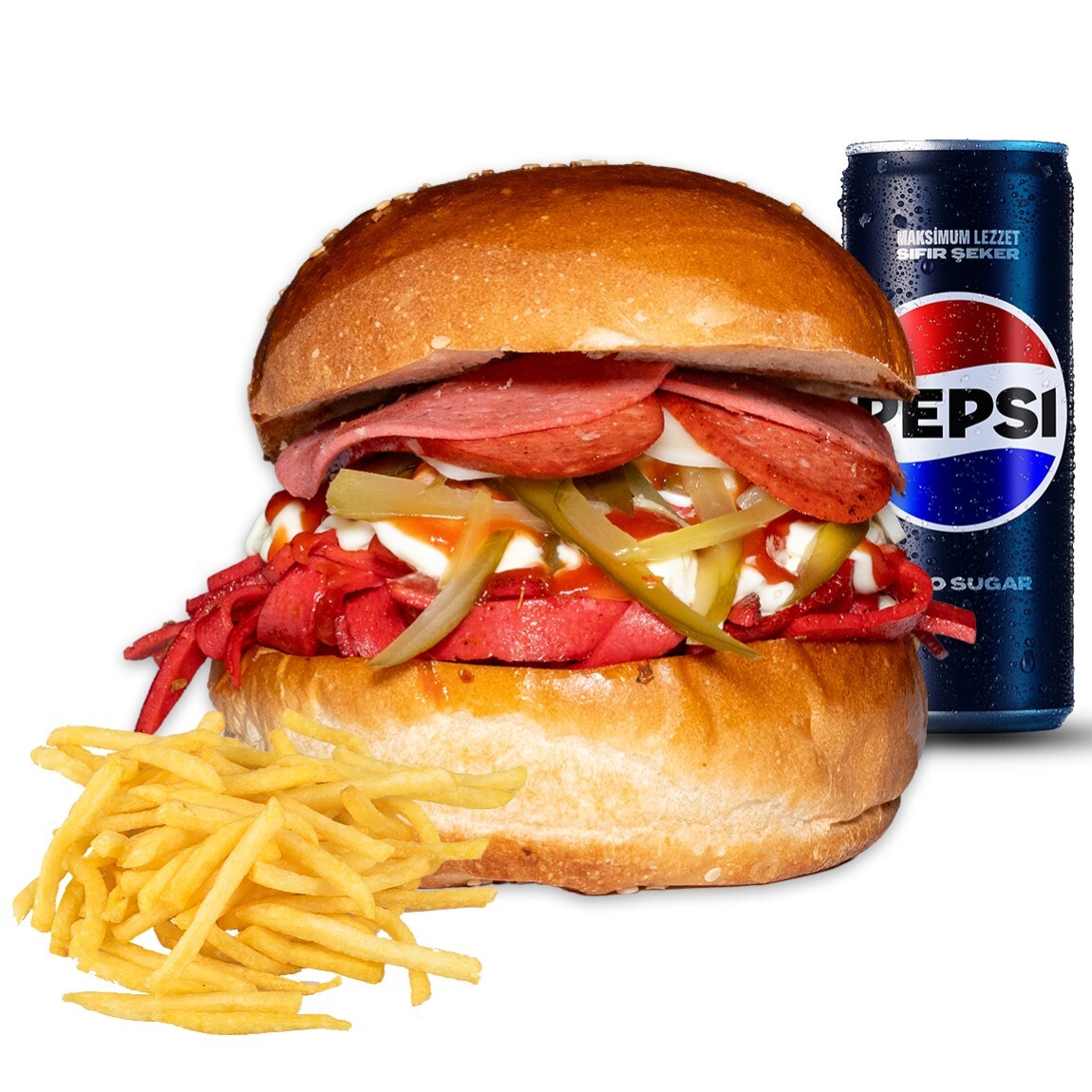 İso Acılı Burger Menü
