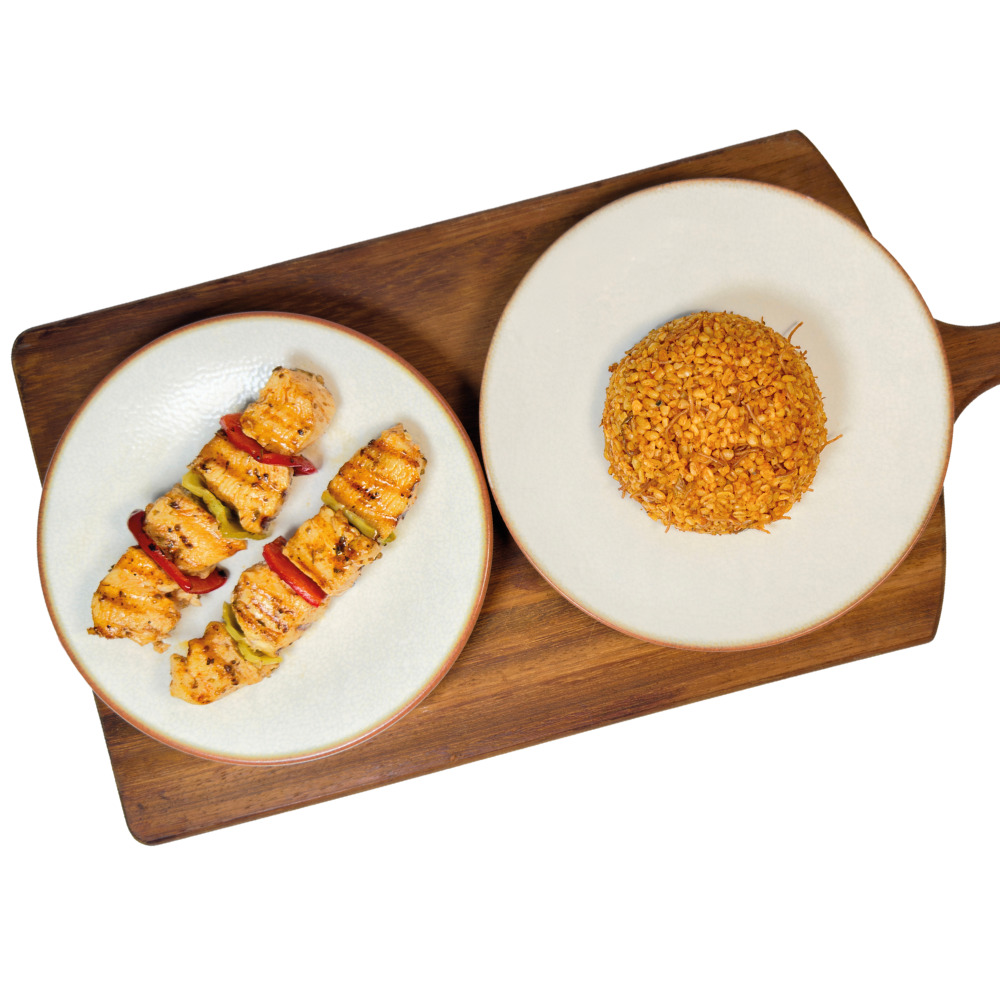 Tavuk Şiş & Bulgur Pilavı (380 Gr.)