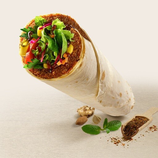 Çiğ Köfte Dürüm (100 Gr) & Ayran (17 Cl)