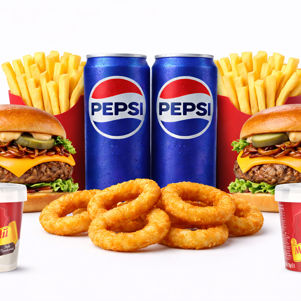 İki Kişilik Algida Mr Burger Menu