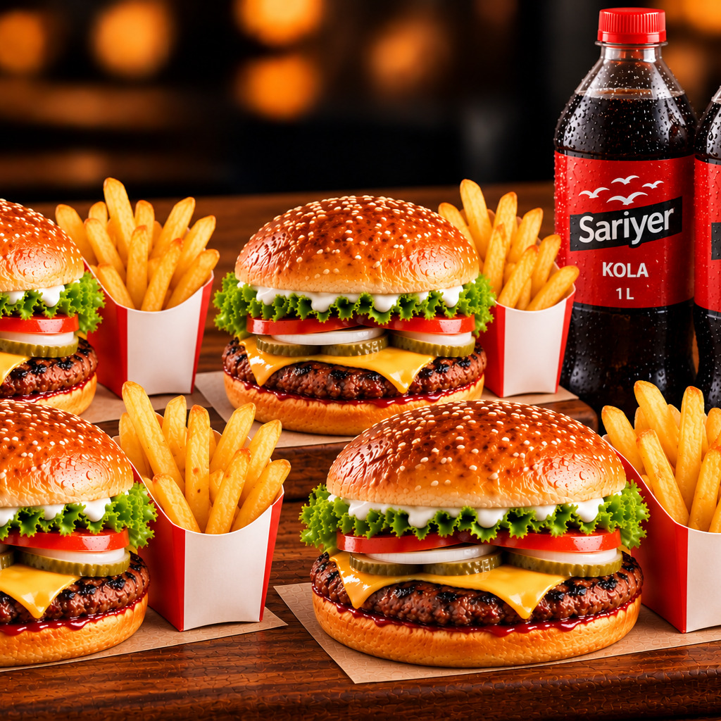 Burger Menü 4 Kişilik
