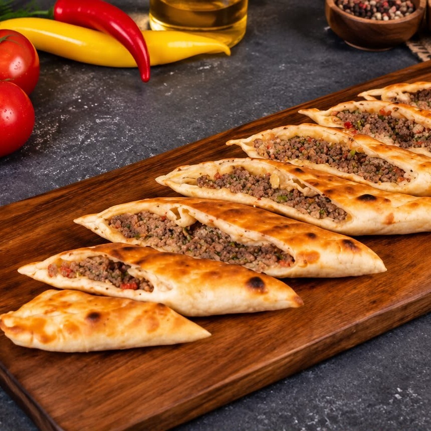 Kıymalı Kır Pidesi (%100 Dana Eti)