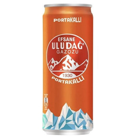 Uludağ Portakallı Gazoz Kutu (330 ml )