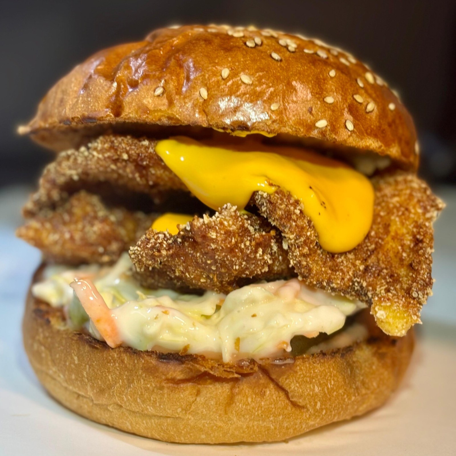 Coleslaw Chicken Burger