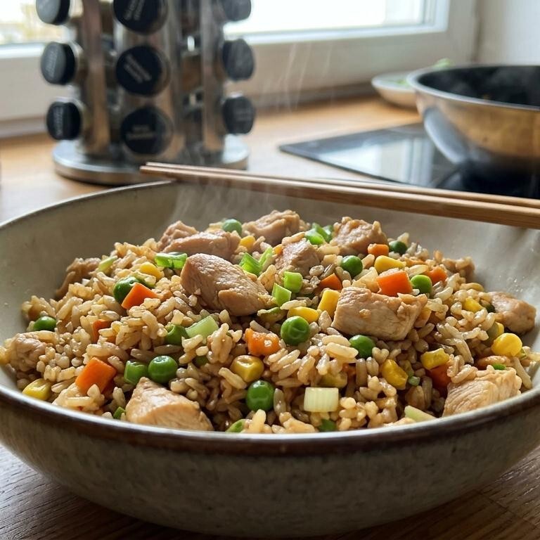 Tavuklu Çin Pilavı