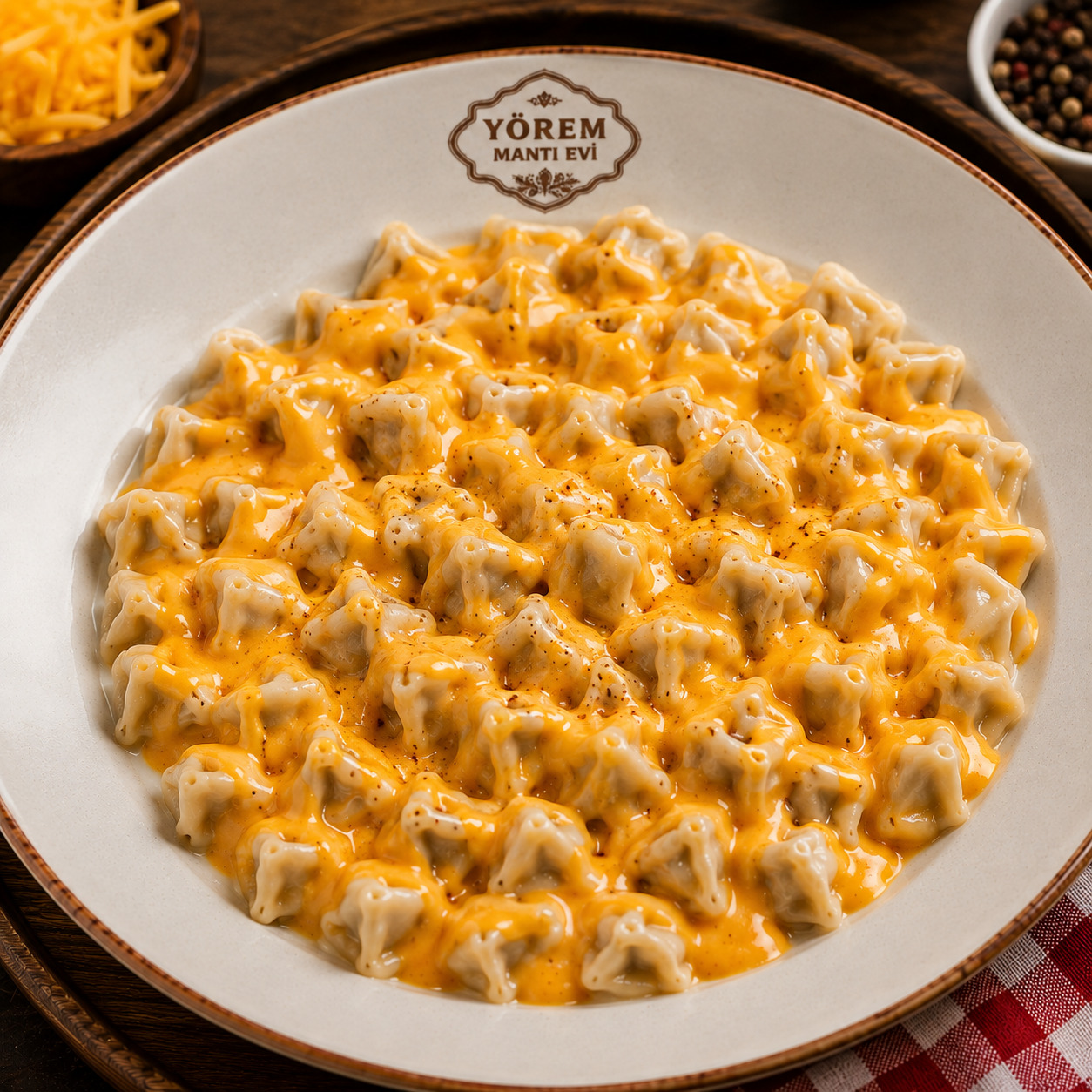 Cheddar Soslu Mantı