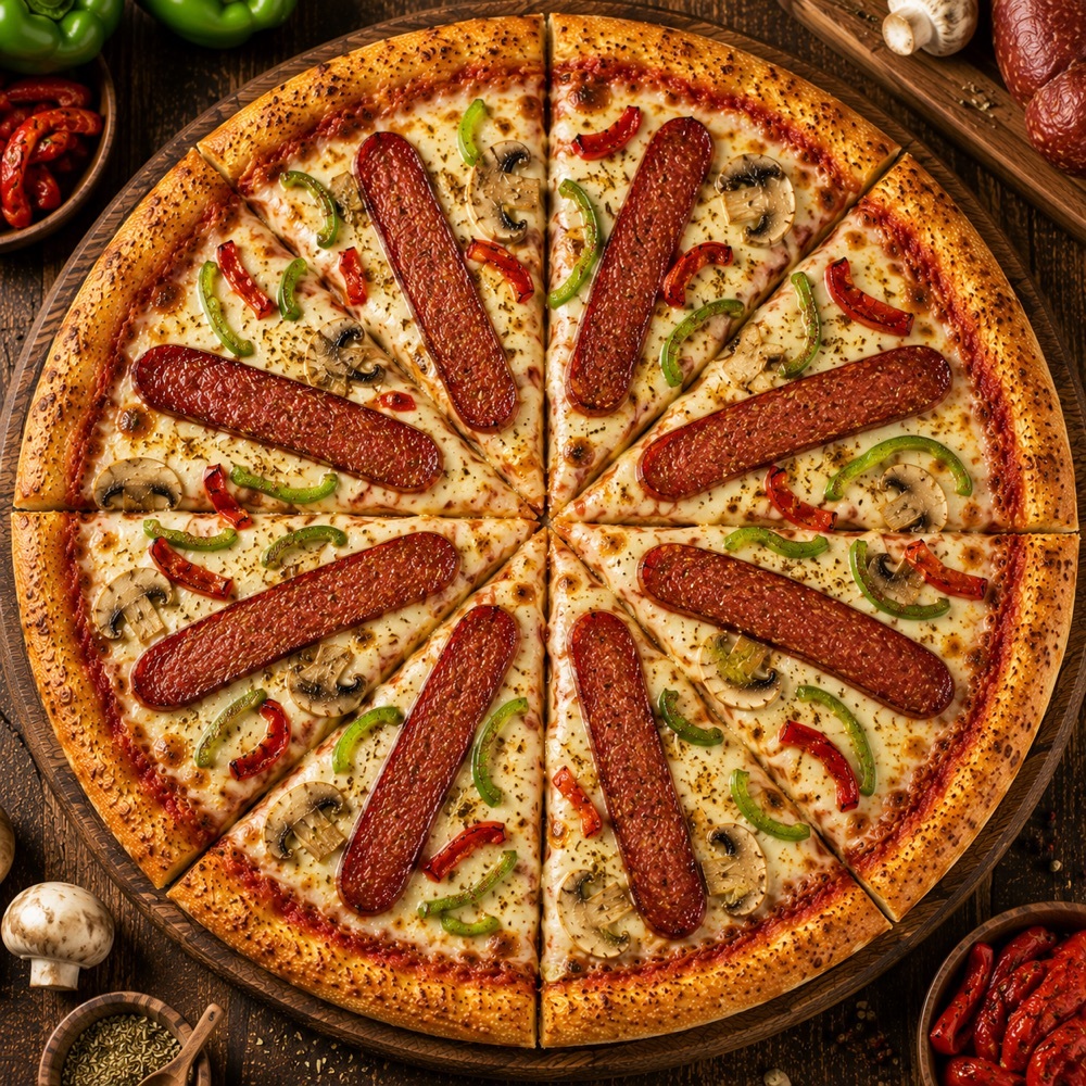 Kangal Sucuklu Sivas Pizza (Büyük Boy)