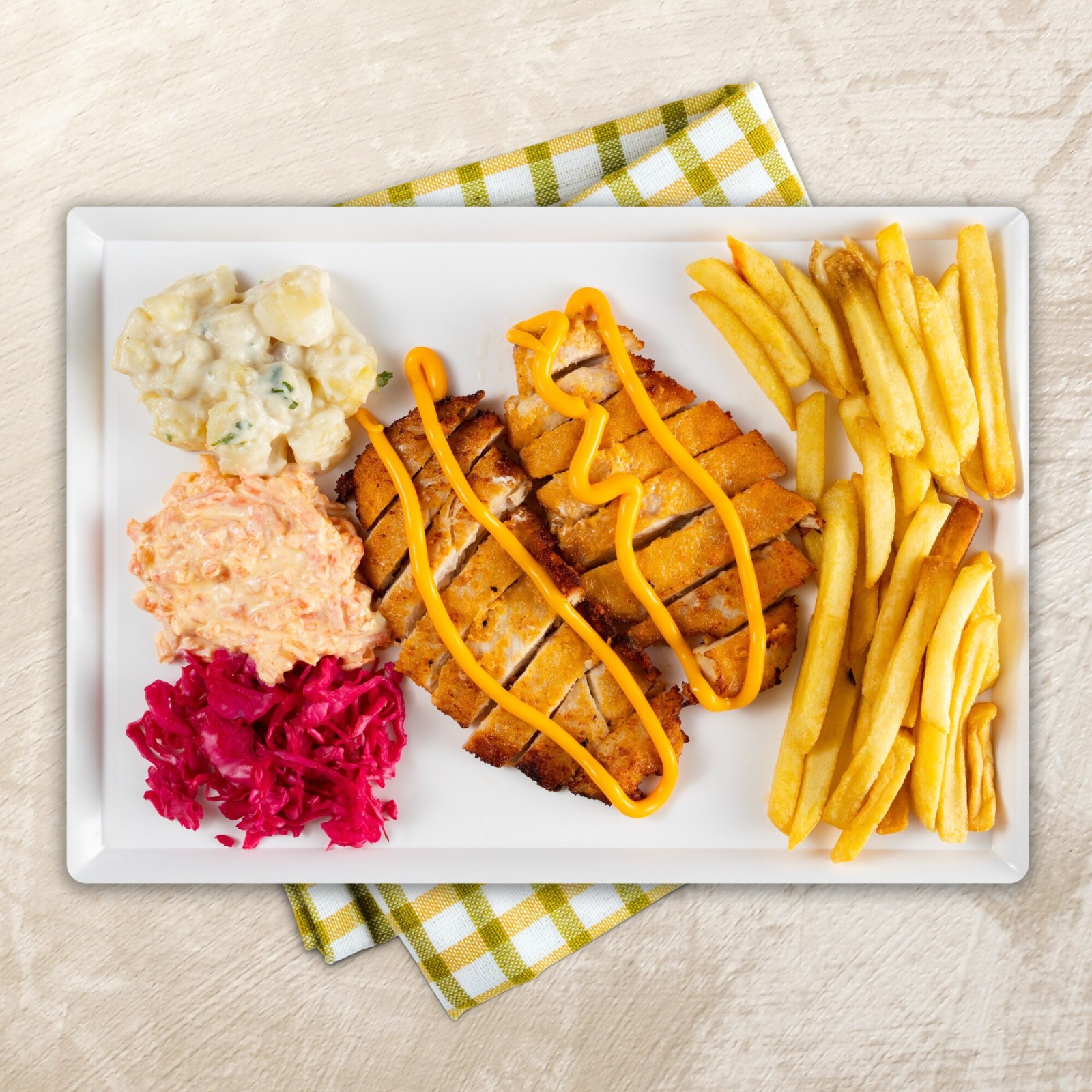 Cheddar Soslu Schnitzel