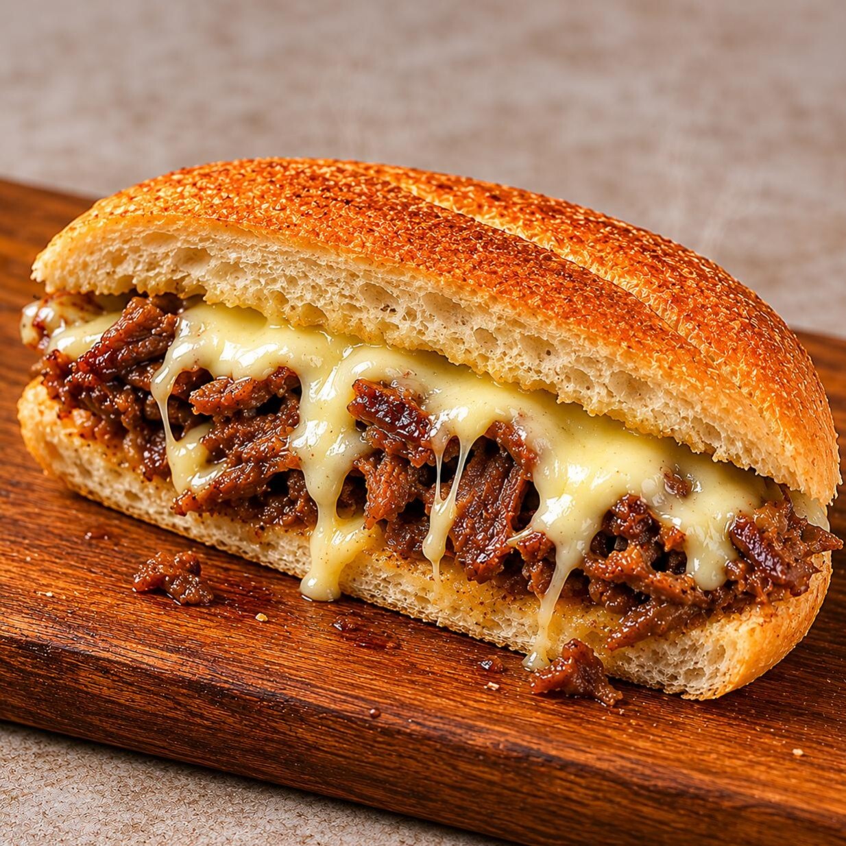 Kavurma Kaşarlı Tost (Yarım)