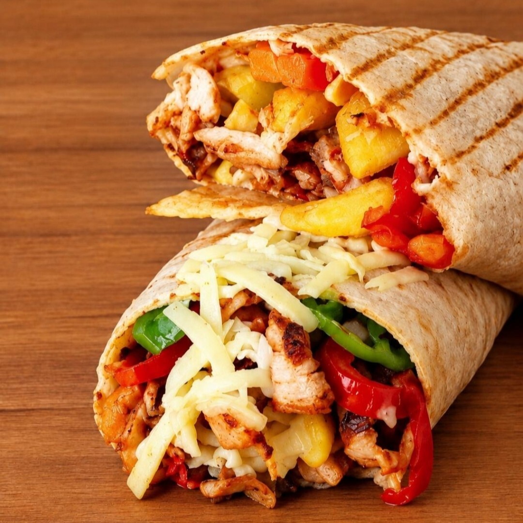 Sebzeli Kaşarlı Tavuk Döner (Lavaş)