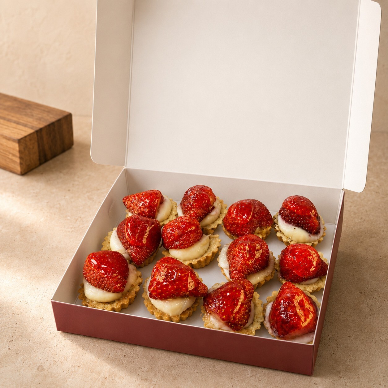 Çilekli Tartolet 10'lu Paket