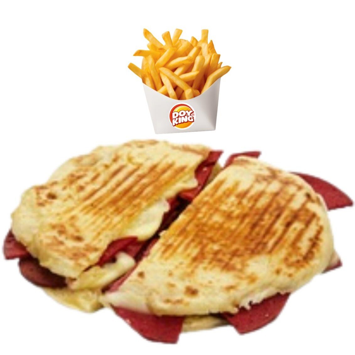 Süper Bazlama Tost & Patates Kızartması