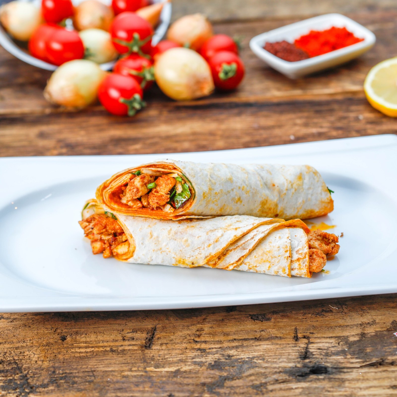 Kaşarlı Tavuk Tantuni Dürüm