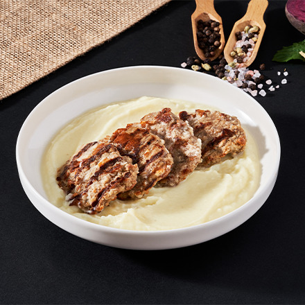 Kaşarlı Köfte ve Patates Püresi