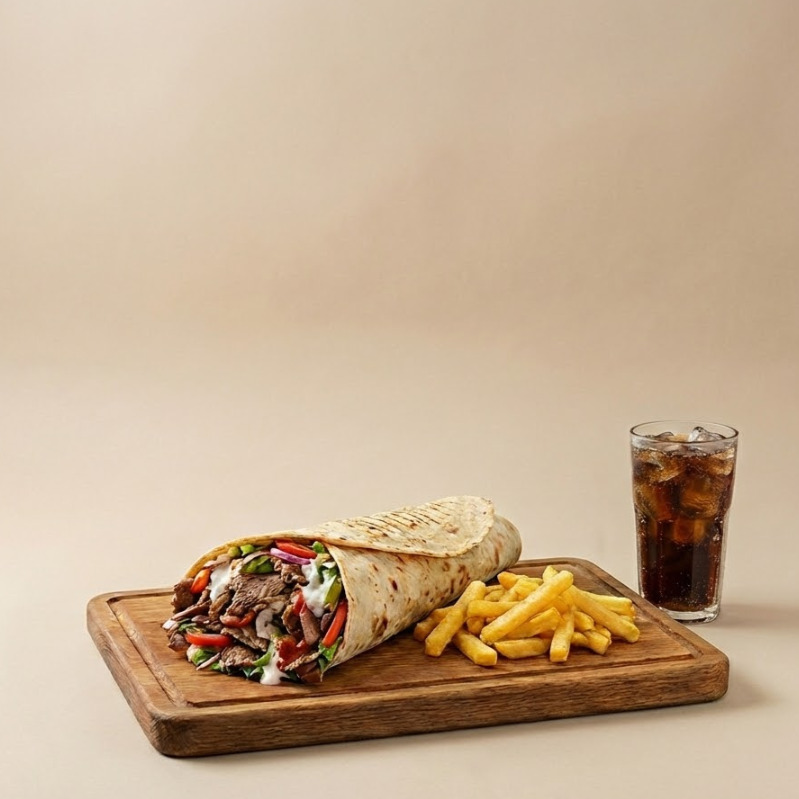Et Döner Dürüm (80 gr.) Menü