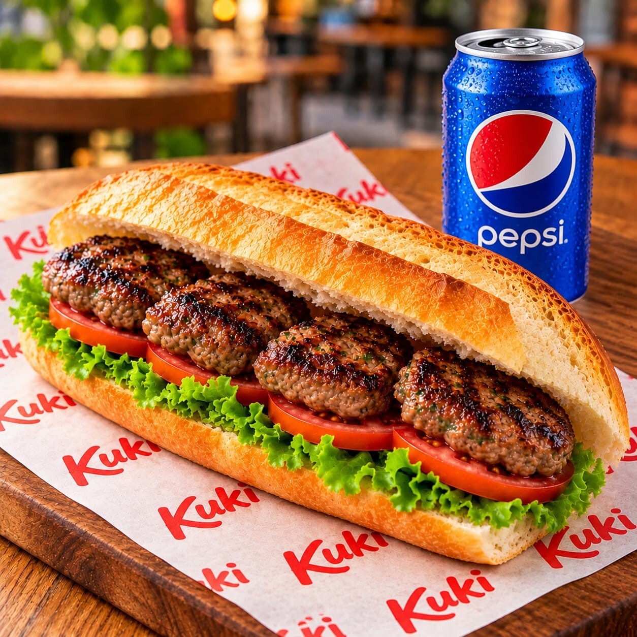 El Yapımı Köfte Ekmek Pepsi