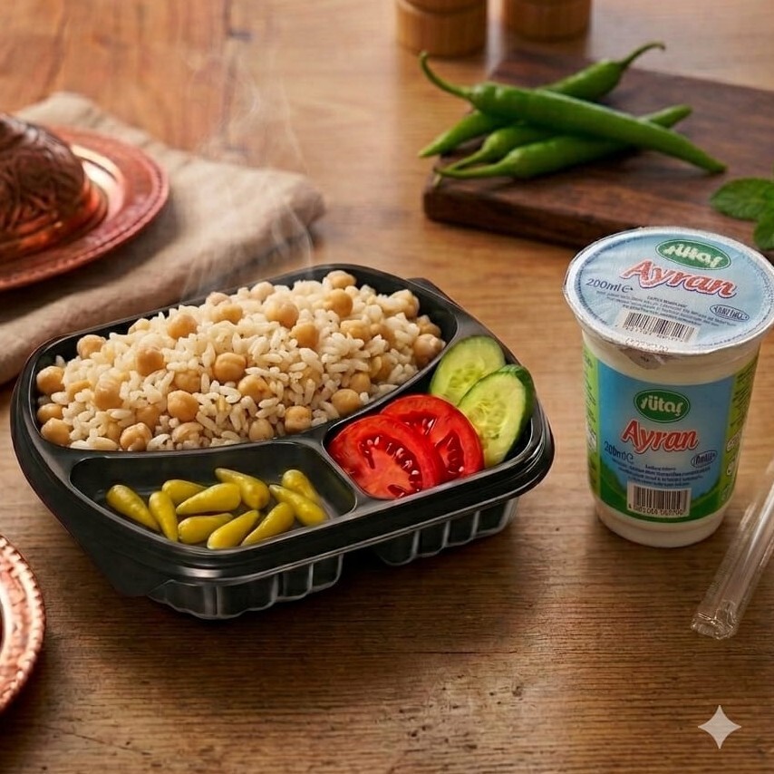 Nohutlu Pilav (1.5 Porsiyon)+ Ayran