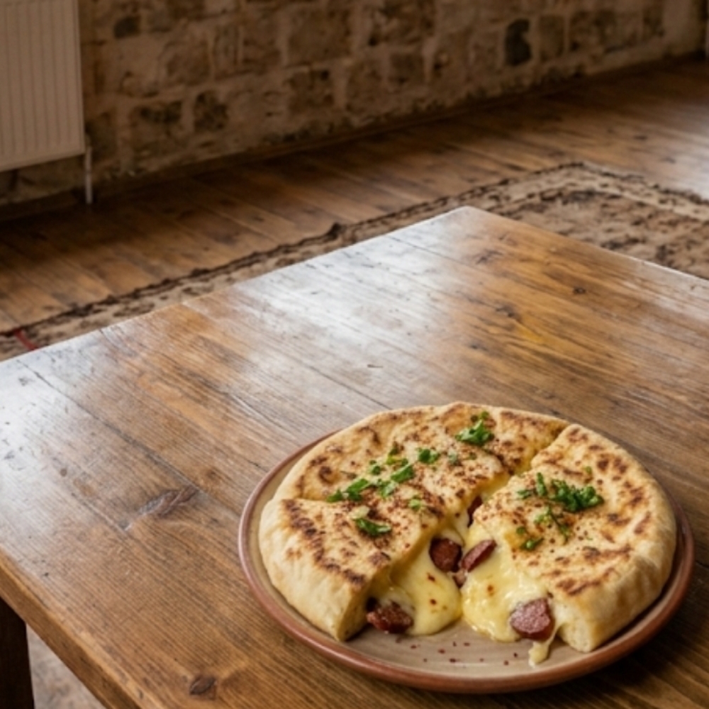 Bazlama Karışık Tost Menü