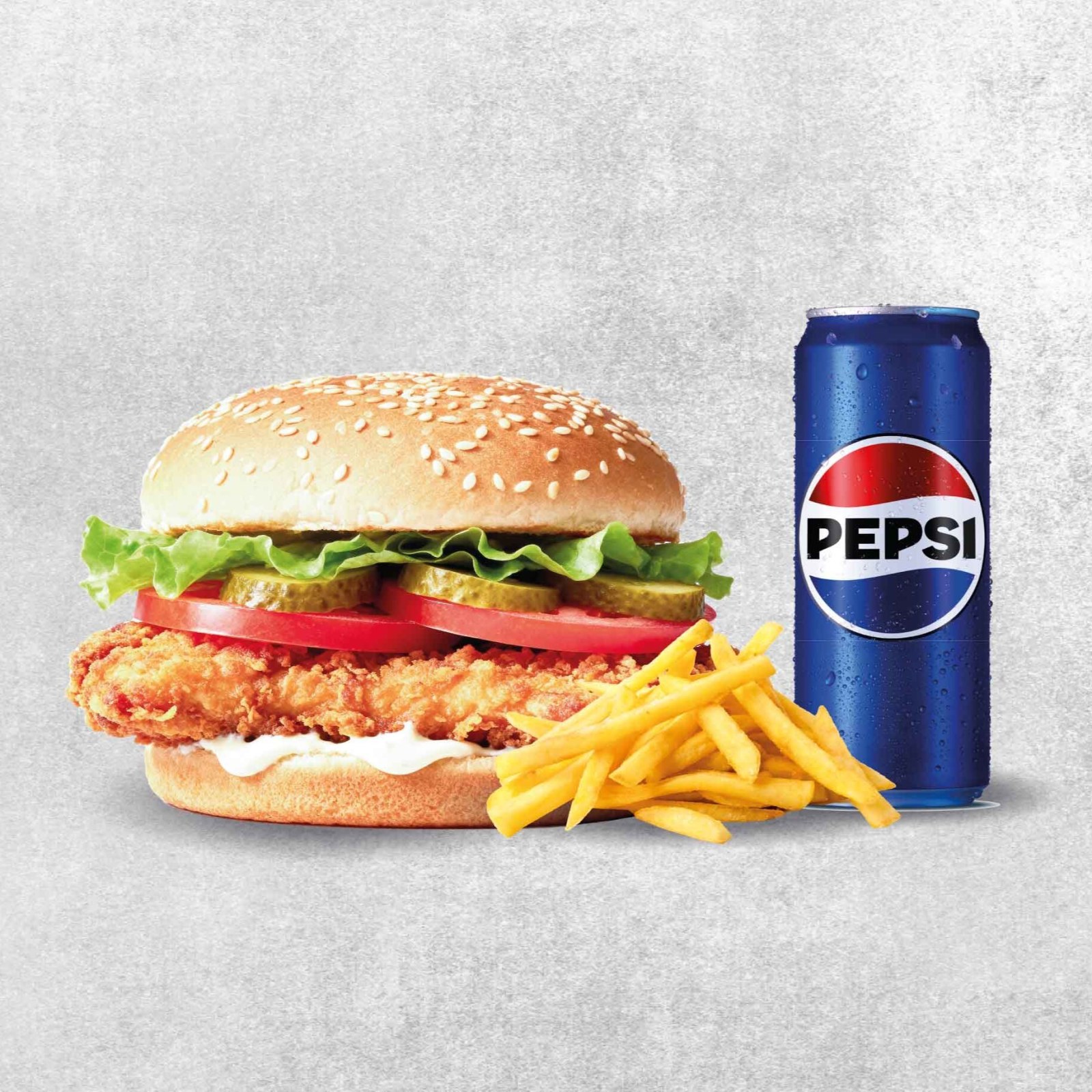 Kajunlu Tavuk Burger Menü