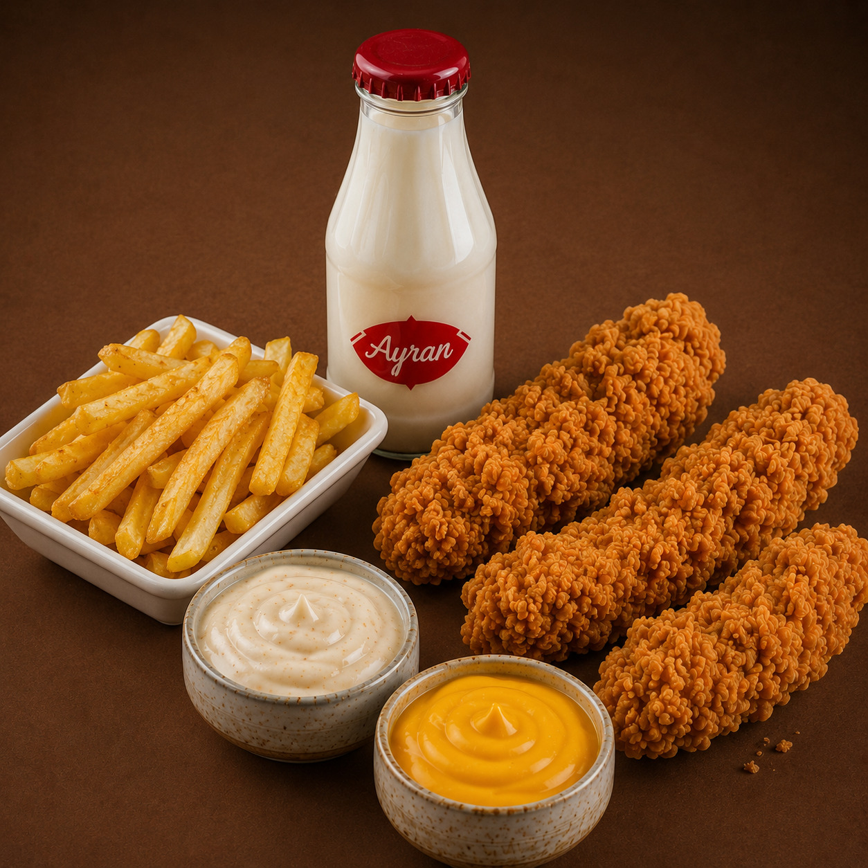 3'lü Çıtır Tenders Menü