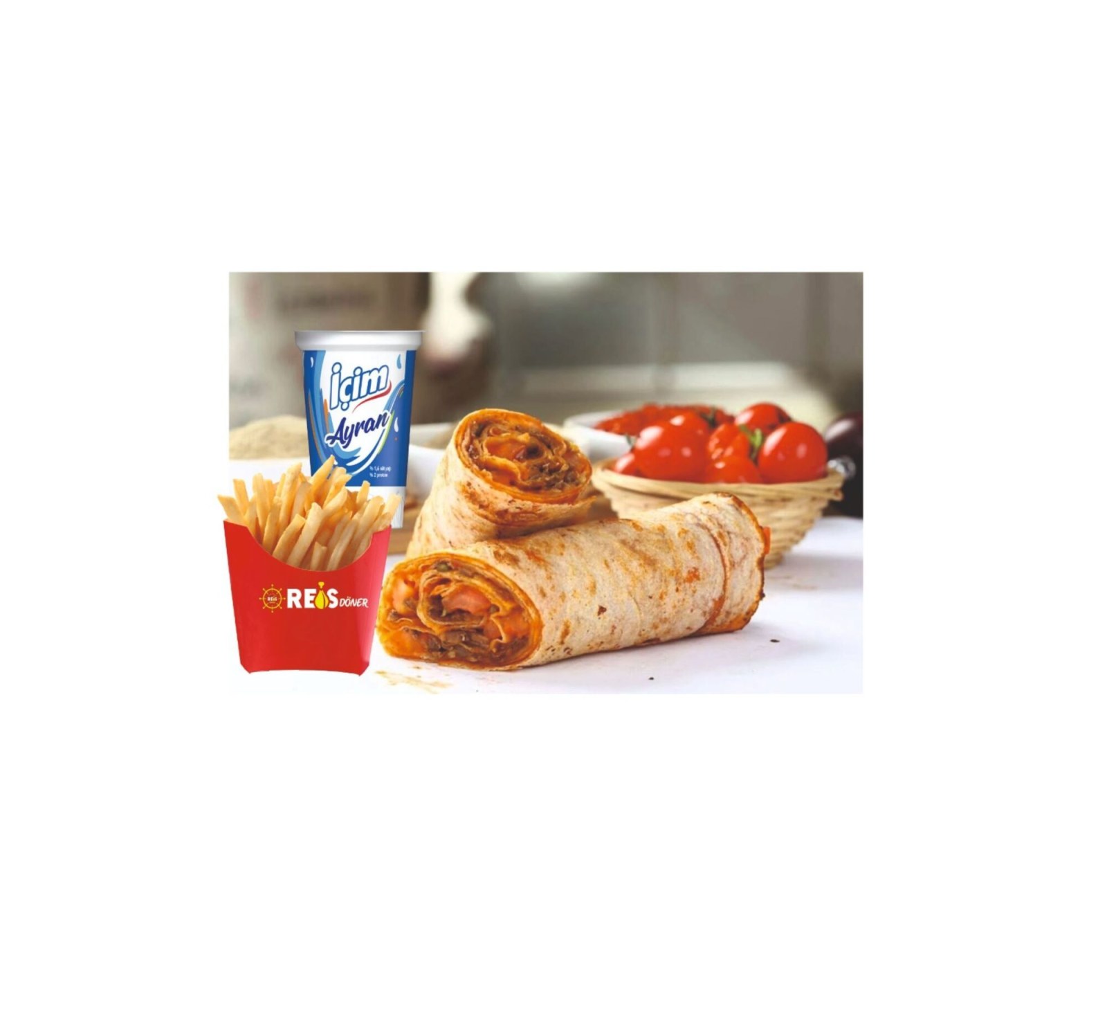 KLASIK Tavuk Döner Dürüm Menü