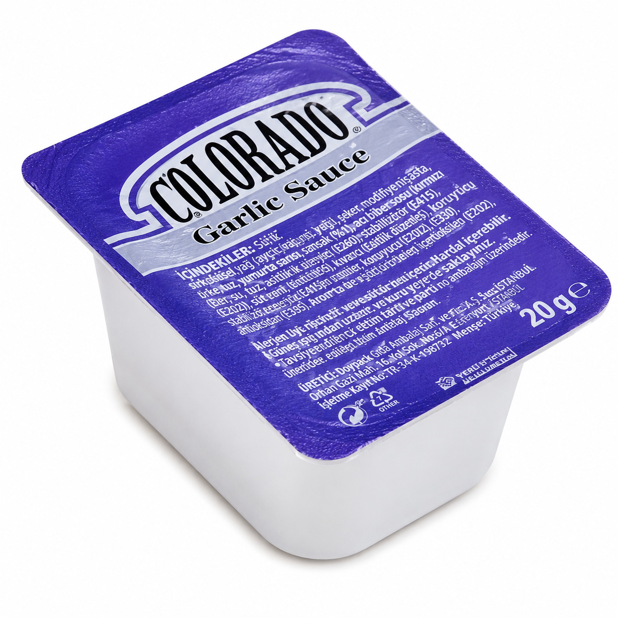 Colarado Garlic Küvet Sos 20Gr.
