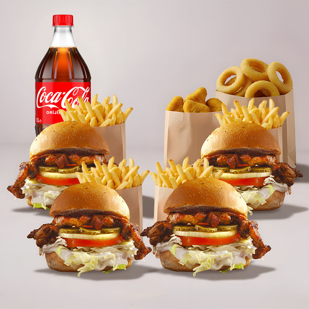 4'lü Tavuk Burger