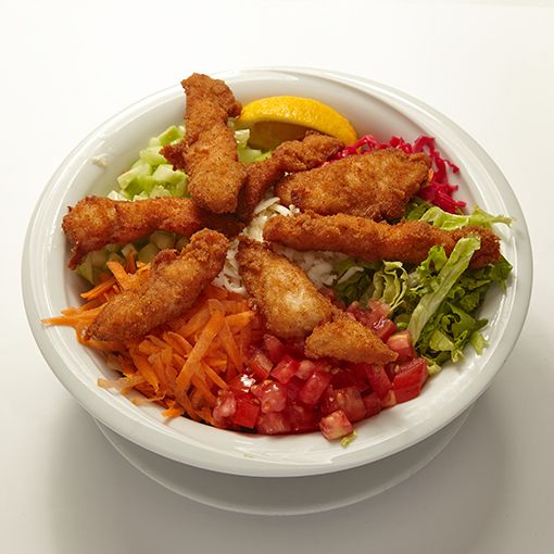 Çıtır Tavuklu Peynirli Salata