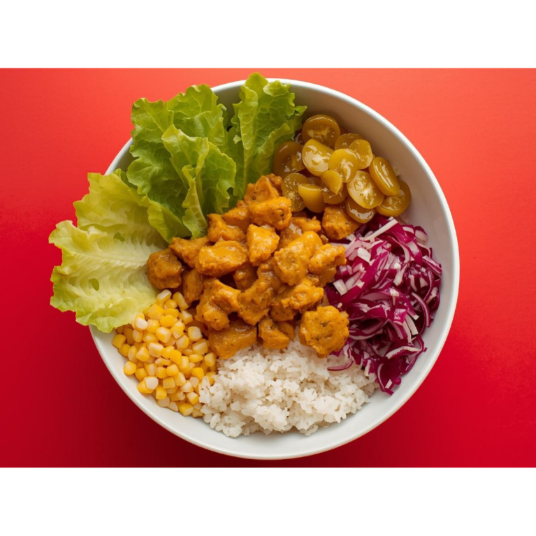 Köri Soslu Tavuklu Pilav Bowl