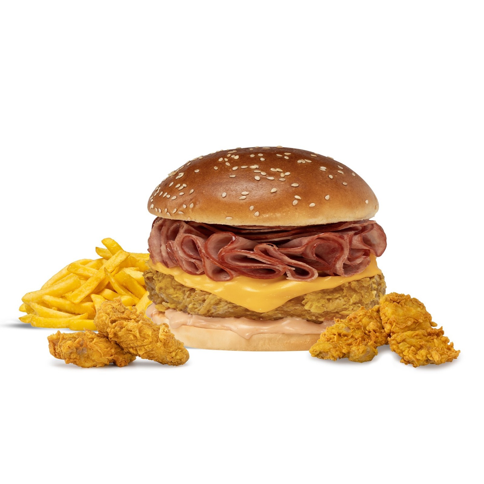 Smoked Burger + 2 'Li Chıcken Tenders + 2'Li Kanat