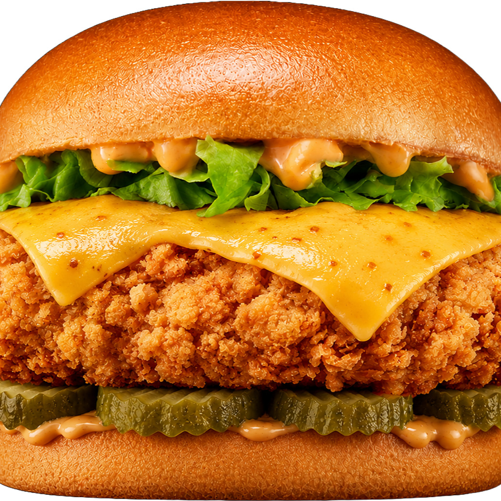 Chicken Cheese Tenders Burger