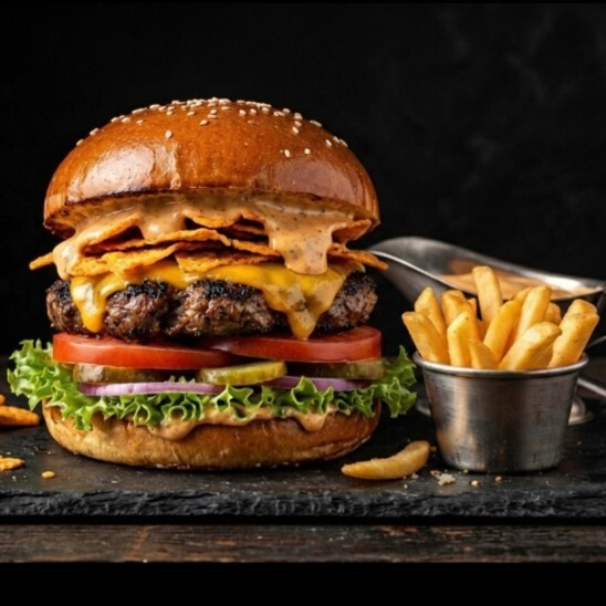 Tacoo Burger + Patates Kızartması