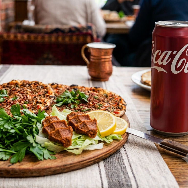 2 Antep Lahmacun+Coca Cola