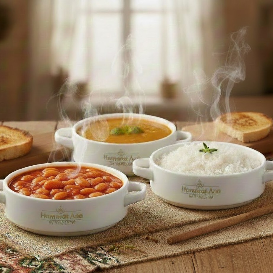 Sebze Üçlük Menü (Sebze/Bakliyat + Pilav/Makarna + Çorba)