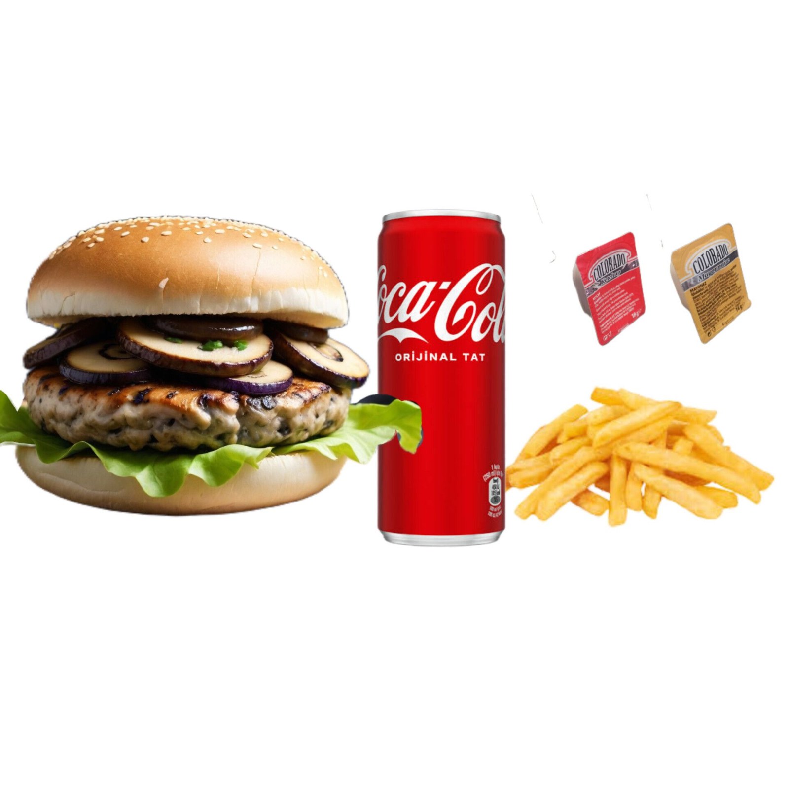 Mushroom Tavuk Burger Menü
