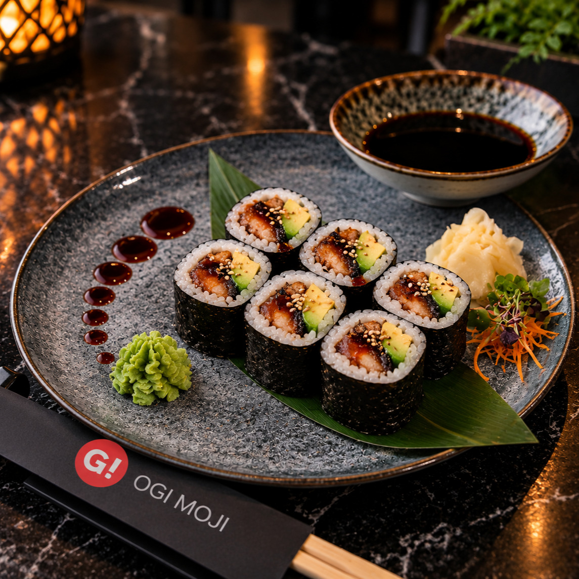 Unagi Avokado Maki Roll (6 Pcs.)