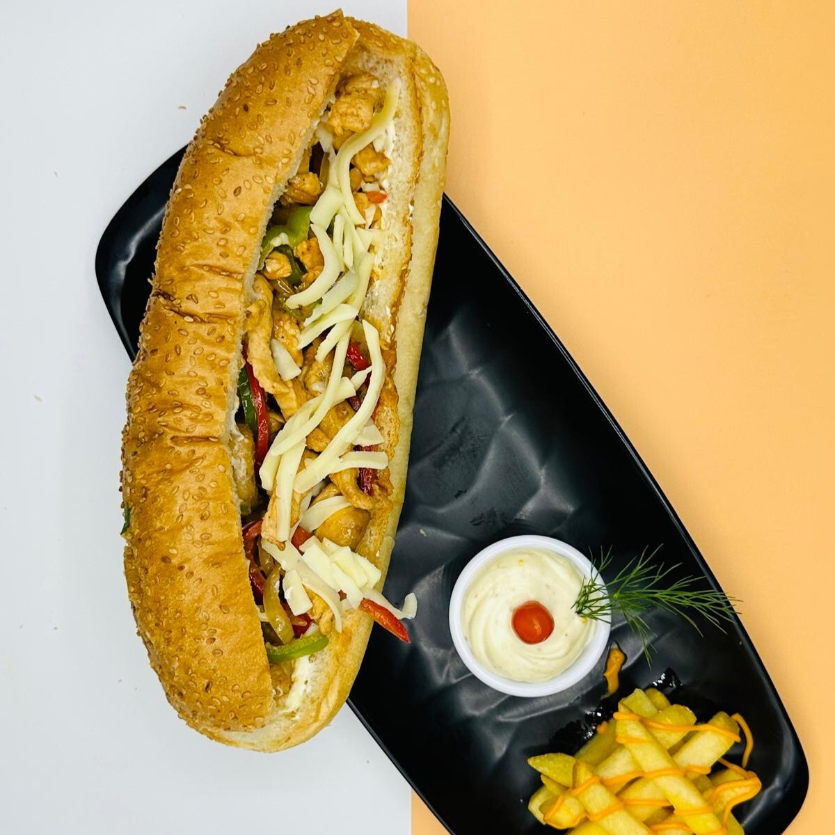 Tavuk Fajita Sandviç