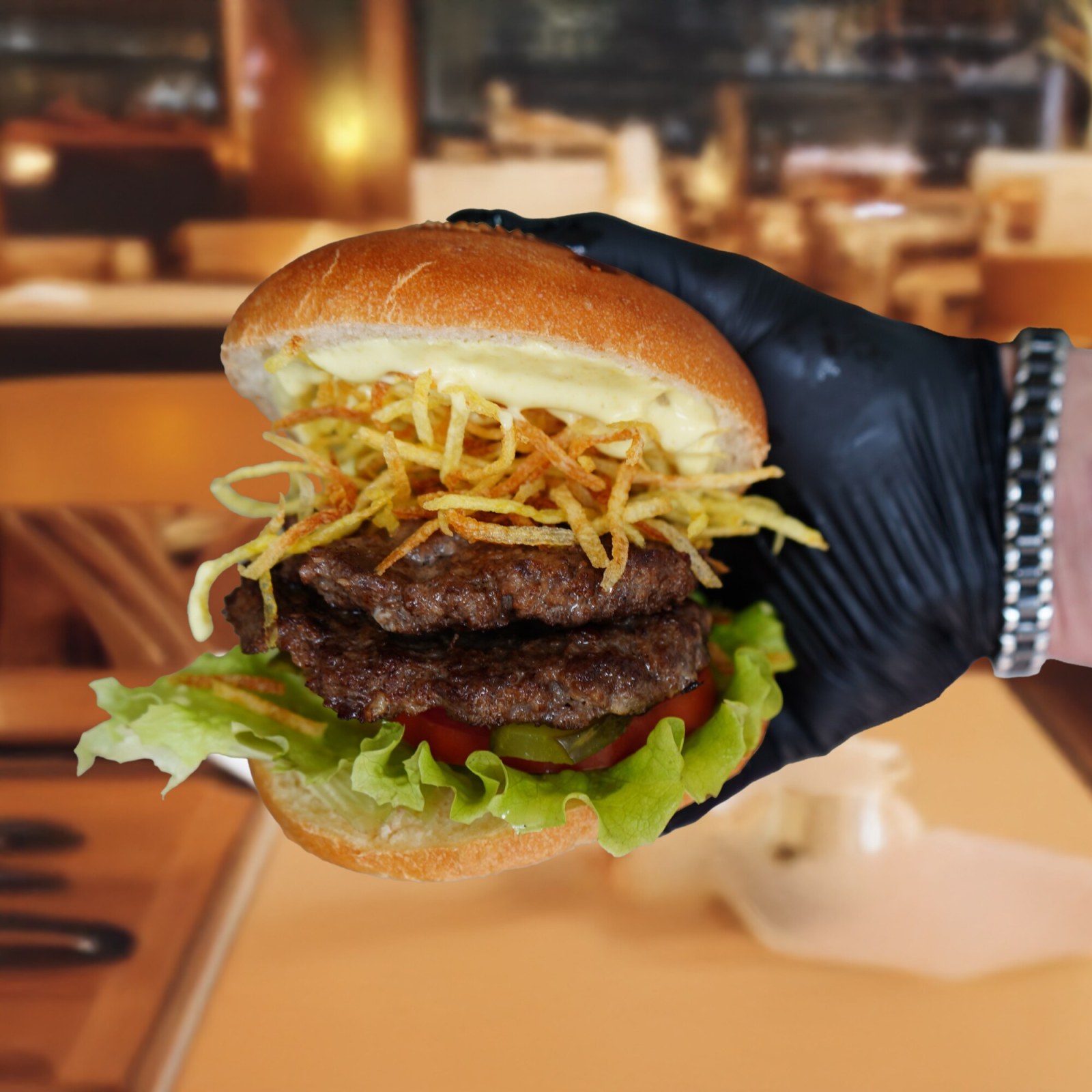 Xxl Burger (180 gr) + Patates