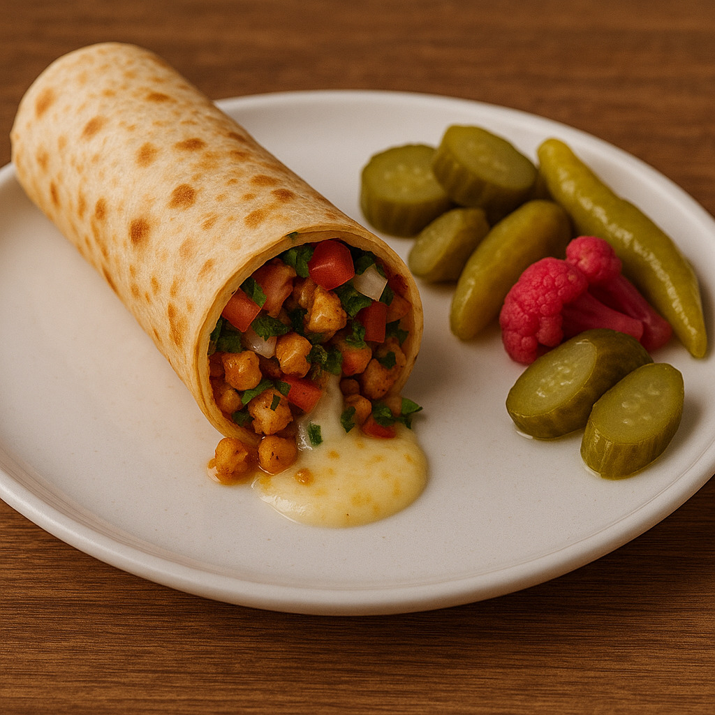 Kaşarlı Tavuk Tantuni Dürüm