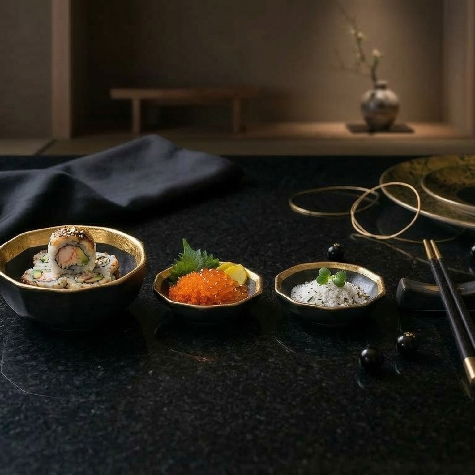 Soya Sos, Zencefil, Wasabi, Chopstick