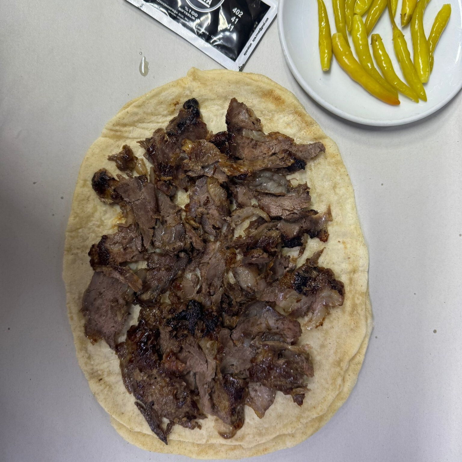 Çift Lavaş Et Döner Dürüm (120 gr.)