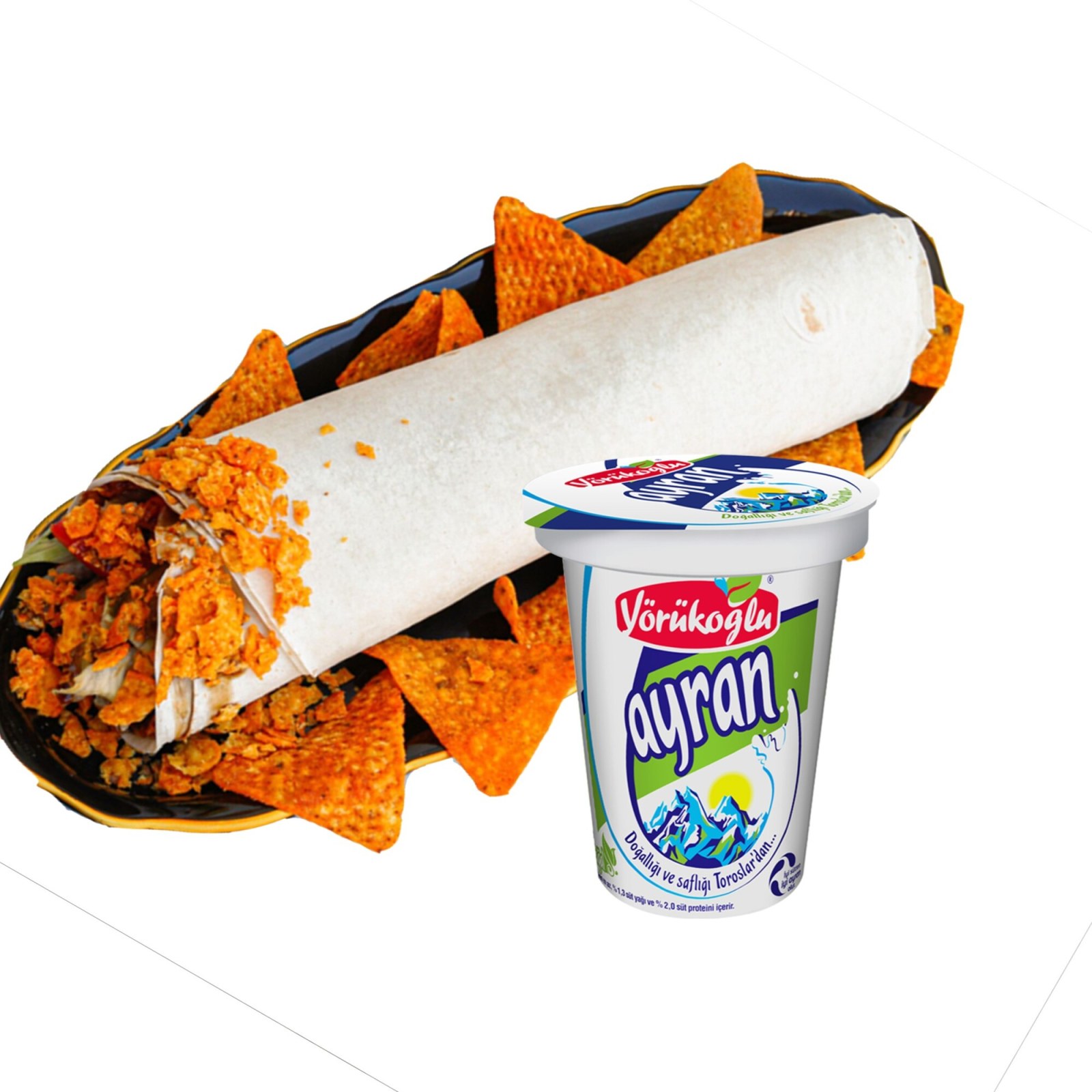 Doritoslu Ultra Mega Çiğ Köfte Dürüm Menü