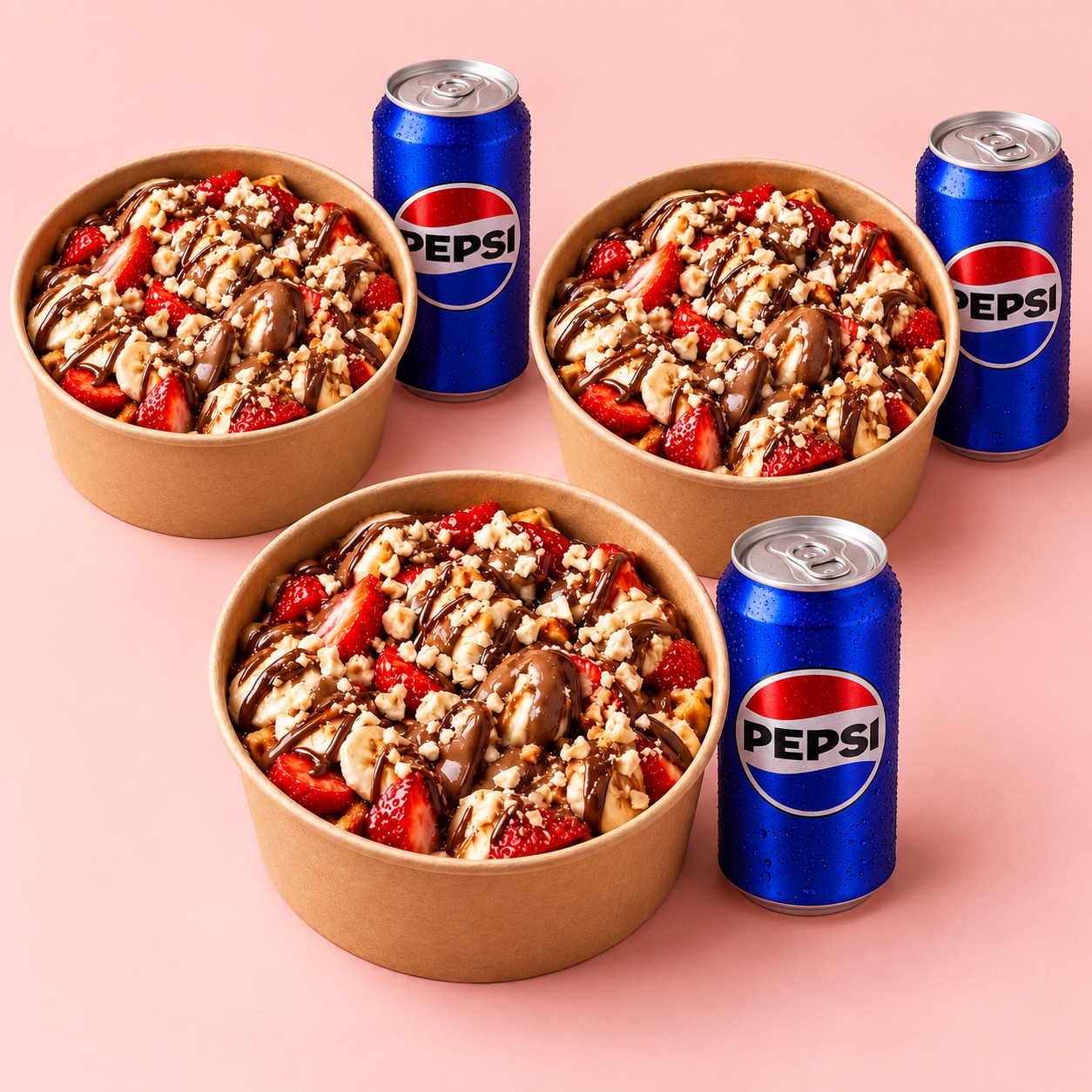 3'lü Cola & Waffle Avantajlı Paket