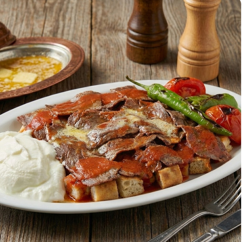 İskender Kebap (100 gr.) (Et Dönerden)
