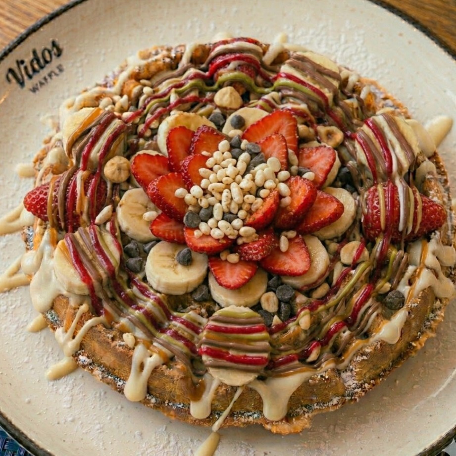 Çilek Waffle (Büyük Hamur)