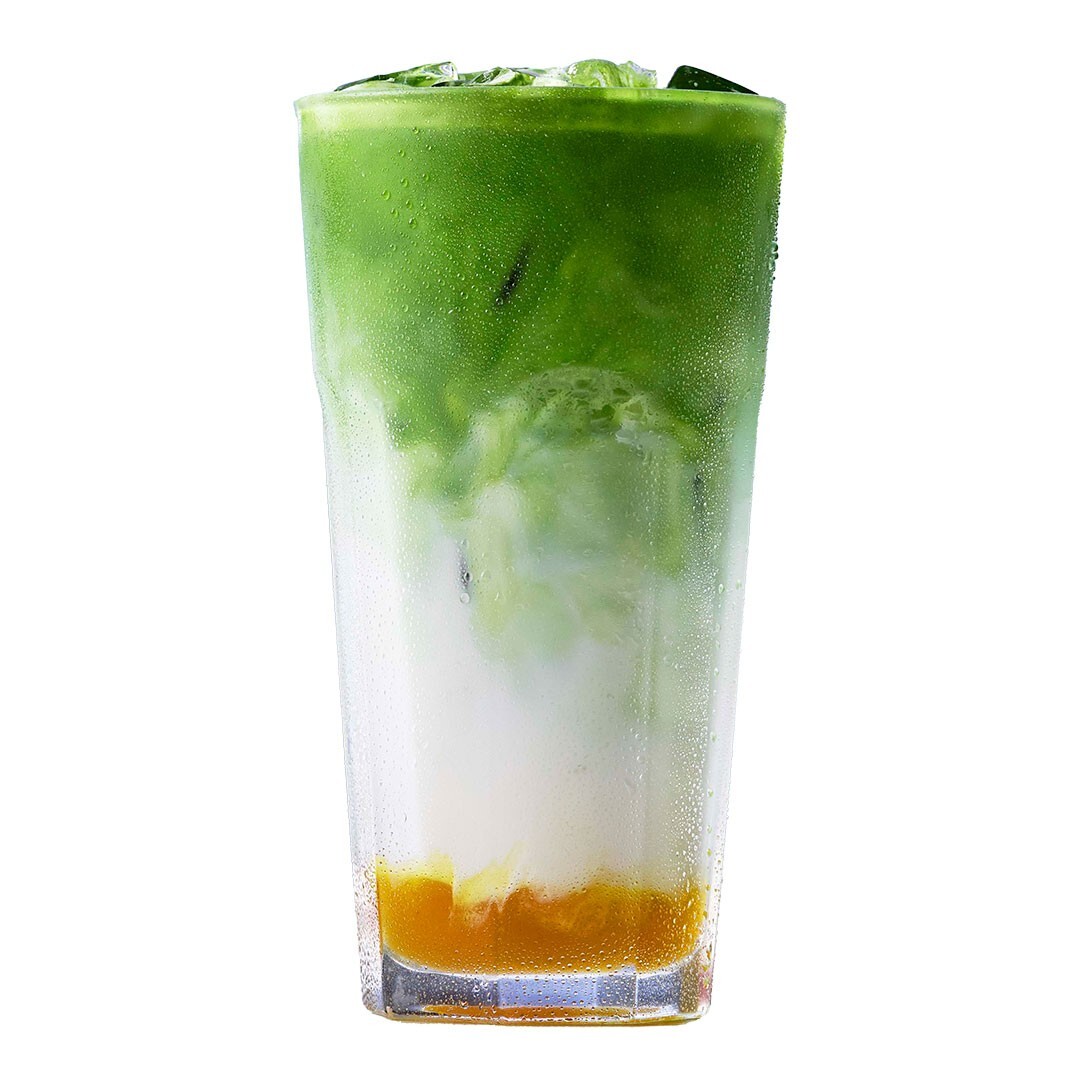 Iced Mango Matcha Latte