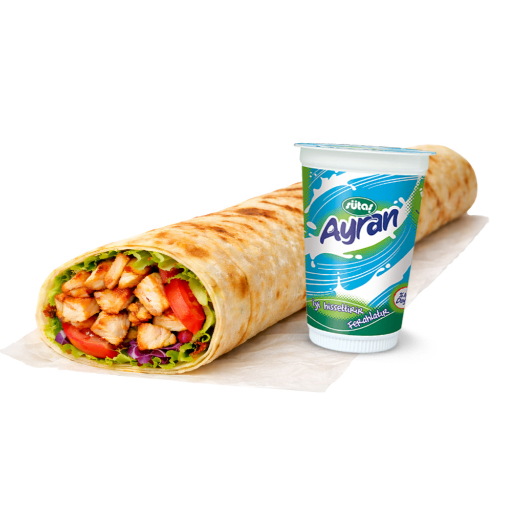 Ekonomik Xlarge Tavuk Dürüm (Menü)
