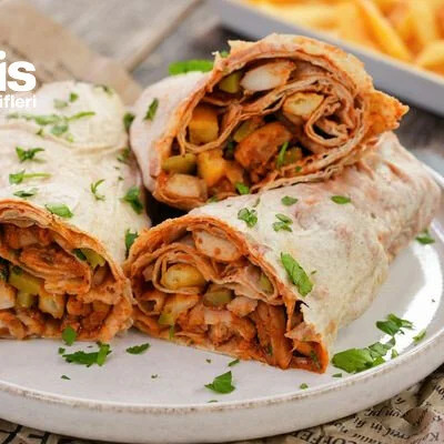 Kremalı Mantarlı Dürüm