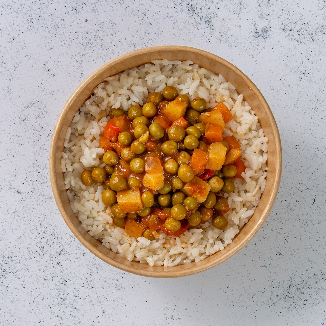 Pilav Üstünde Bezelye Yemeği