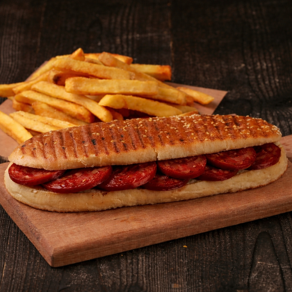 Tam Ekmek Sucuklu Tost Menü